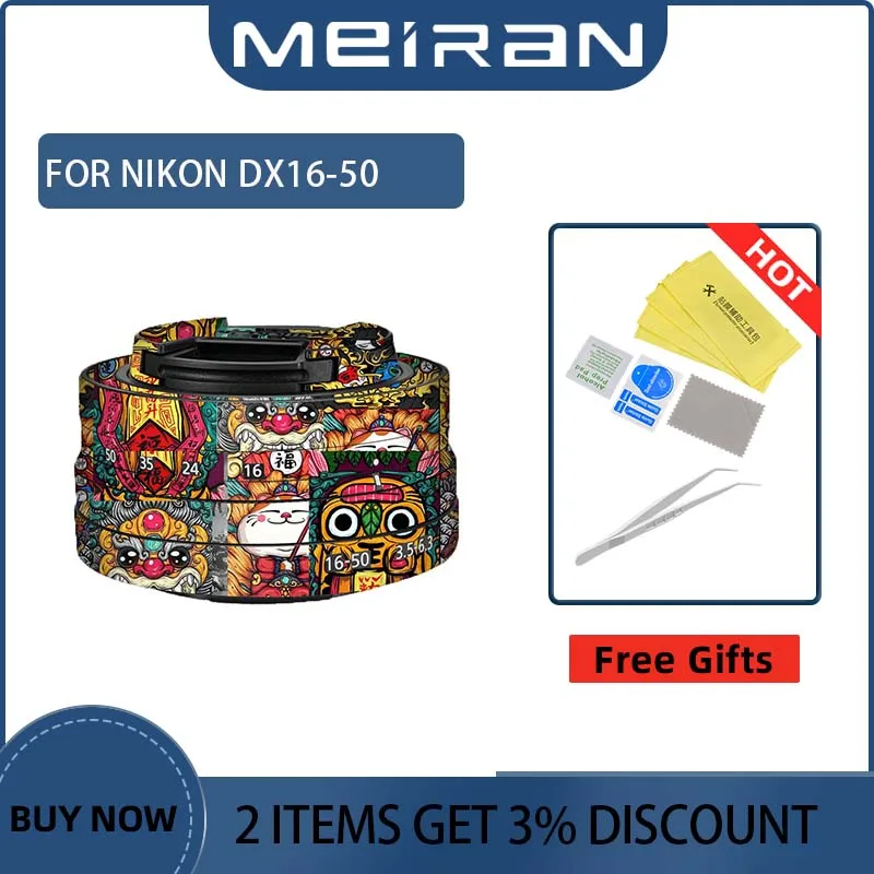

For Nikon Z DX 16-50mm f/3.5-6.3 VR 16-50F3.5-6.3 Camera Lens Decal Skin1650 Protection Wrap Film Cover Film Anti-Scratch