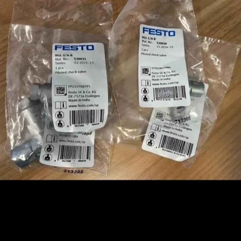 

Parts for FESTO Festo one-way, check valves HGL-1/8-B/HGL-1/4-B/QS-6 530030 530031