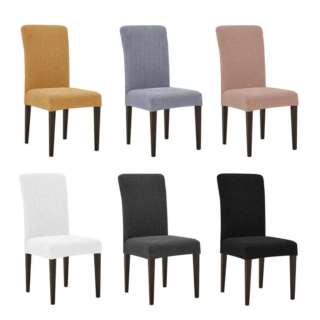 Dining Room Chair Slipcovers Decorative Removable with Elastic Seat Protector for Office Banquet Restaurant Ceremony Wedding