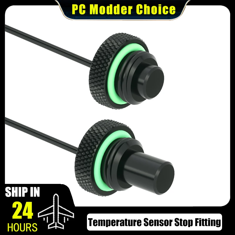 Barrow 10K Temperature Sensor Water Stop Sealing Plugs, G1/4‘’ Standard Type + Extended Type TCWD-V1/TCWDL-V1