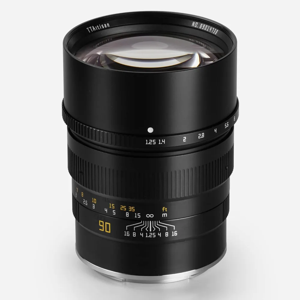 TTARTISAN 90mm F1.25 Full Frame Large Aperture Prime Lens voor Fujifilm GFX Sony E Mount Camera Handmatige scherpstelling