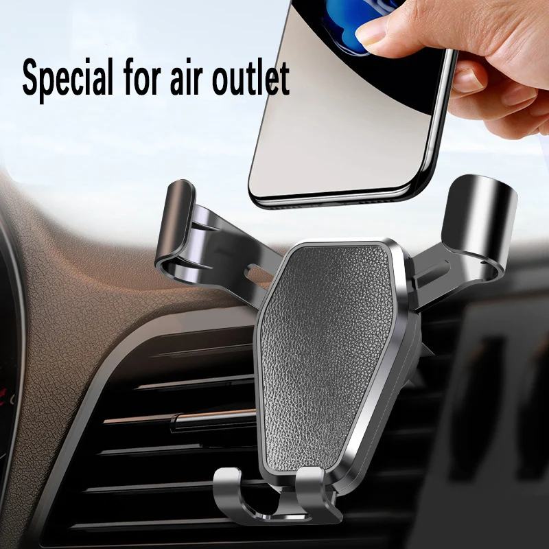 Suporte fixo para telefone para carro com saída de ar, suporte para carro por gravidade, suporte multifuncional para navegação de carro