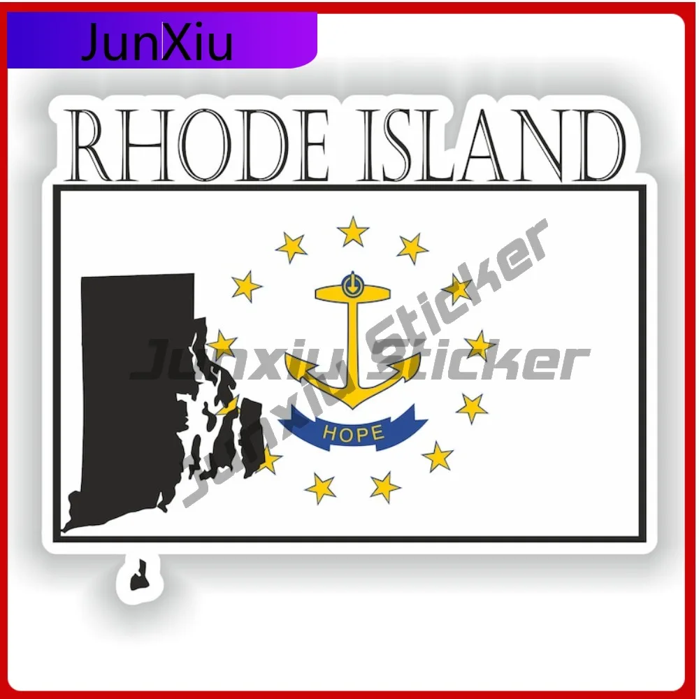 Rhode Island Country Project Flag Personality Auto Decor Applied to vehicle exterior bodywork and glass