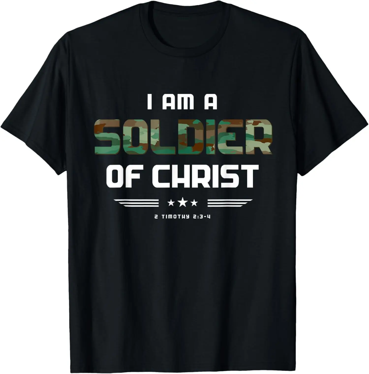 NEW LIMITE Christian Gifts Religious Bible Verse Soldier of Christ T-Shirt S-3XL