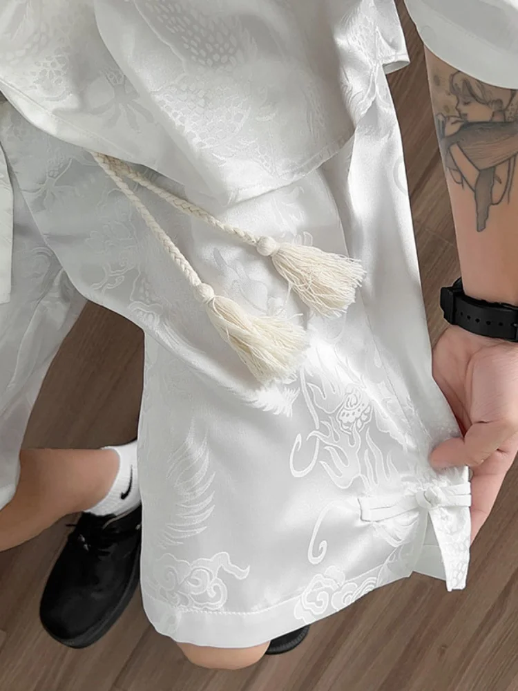 

Новые китайские мужские шорты из ледяного шелка: летние, тонкие, быстросохнущие, дышащие, спортивные, свободные, драпирующиеся, больших размеров, модные