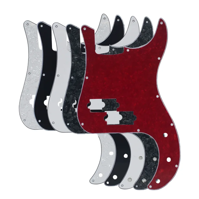 

Precision Bass Pickguard Red Pearl 3-Layer PVC Electric Bass Pickguard, Front Cover Plate with Pickup Cover for PB Bass Parts
