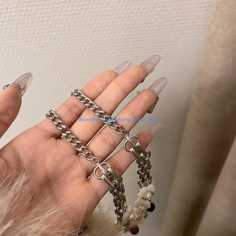 

E56A Personality Preal Flower Pendant Necklace Hollow Star Clavicle Chain Minimalist