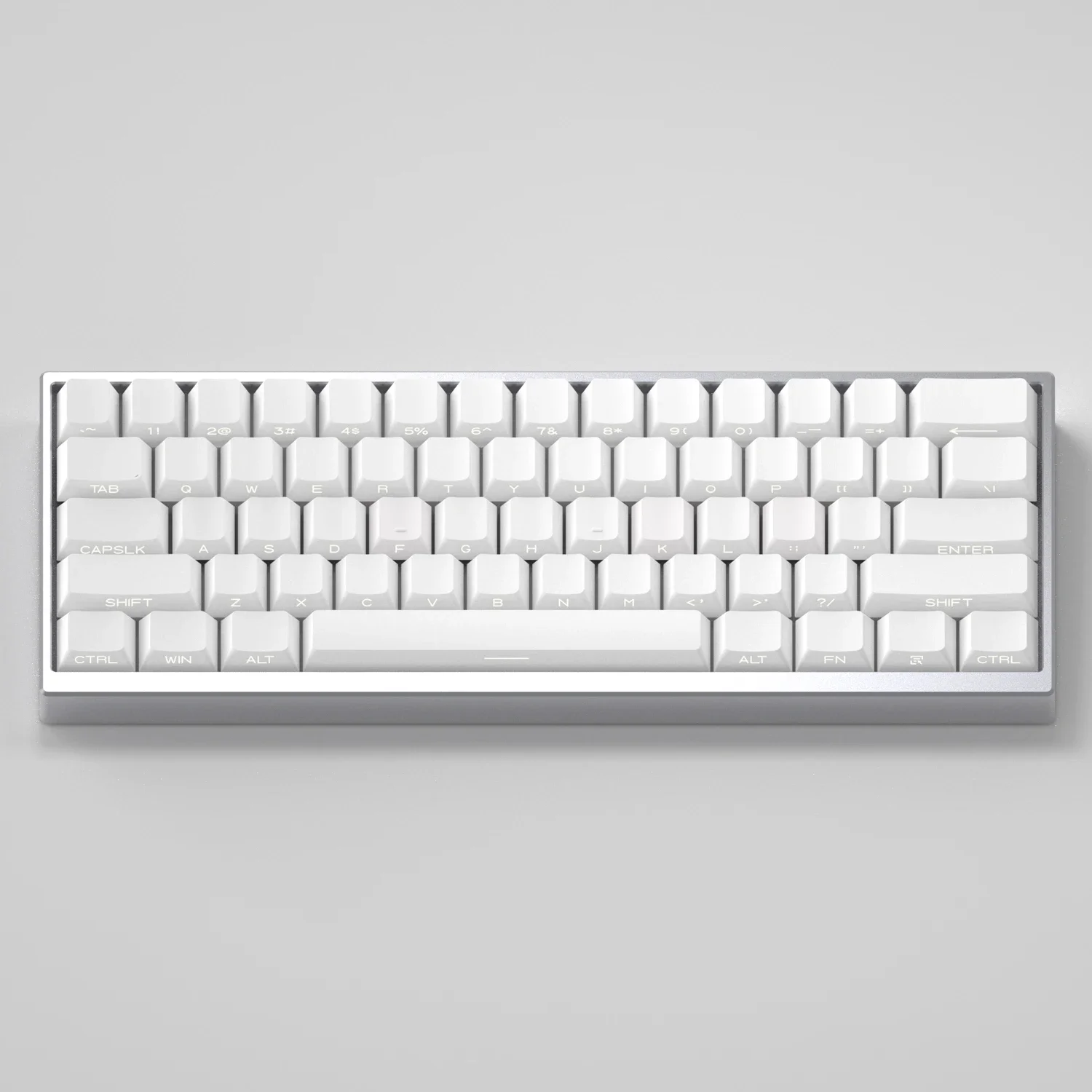 

Pure white keycap side engraved light original height pbt adaptation atk68 MAD60 MAD68