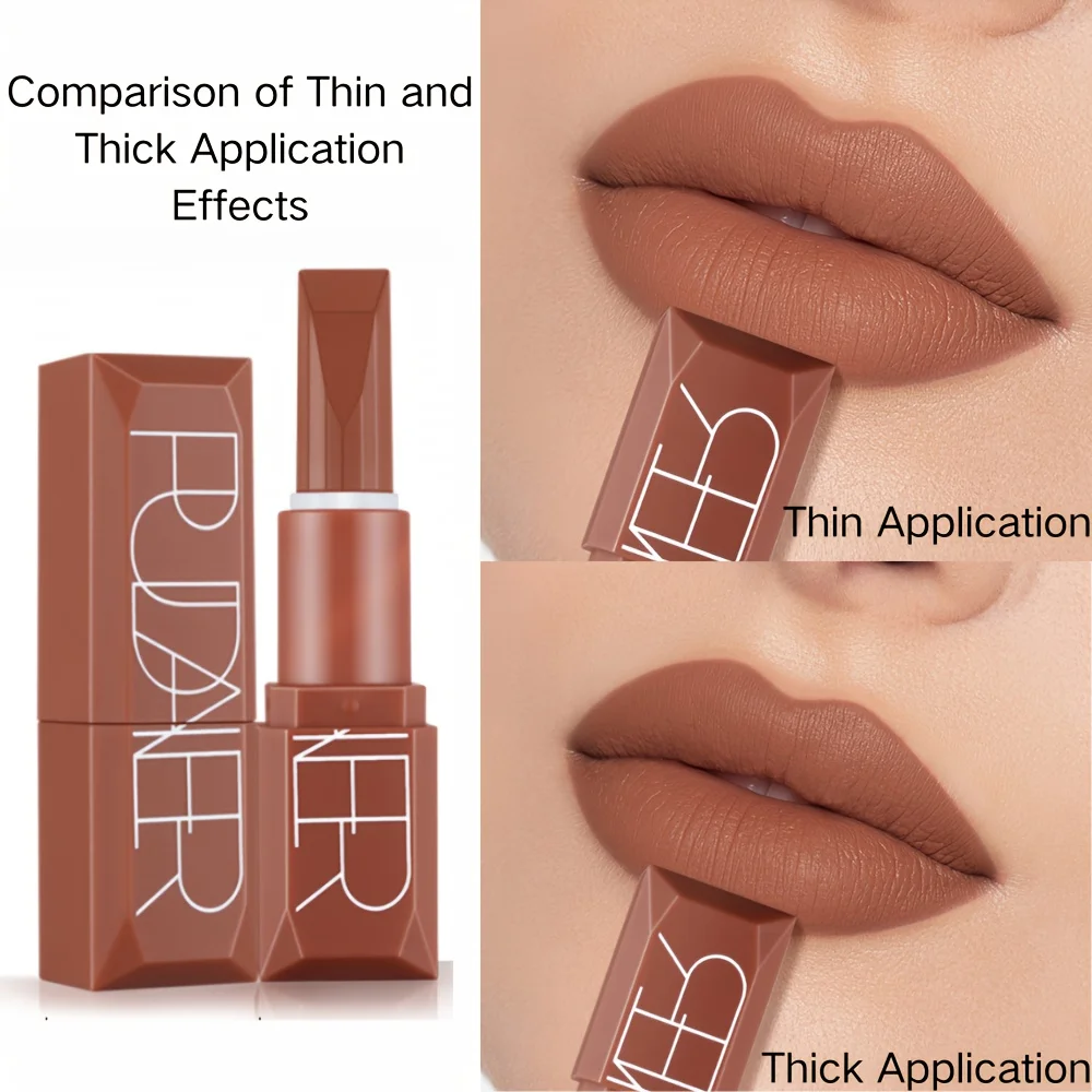 Rossetto opaco nudo 5 colori: impermeabile, duraturo, antiaderente, facile da applicare, regalo di San Valentino