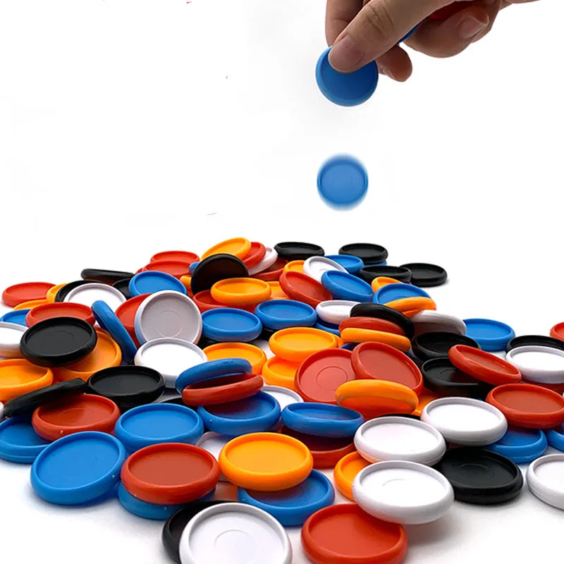 100PCS 24MM Solid Color Plastic Ring Buckle is Suitable For Mushroom Hole Notepad Book Disc Buckle Disc Loose-Leaf Buckle