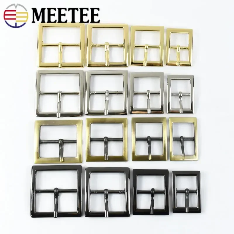 5/10Pcs 16/19/25/32/38mm Metal Belt Buckle Bag Strap  Pin Clasp Webbing Slider Adjust Hooks Clip Buckles DIY Shoe Decor Button