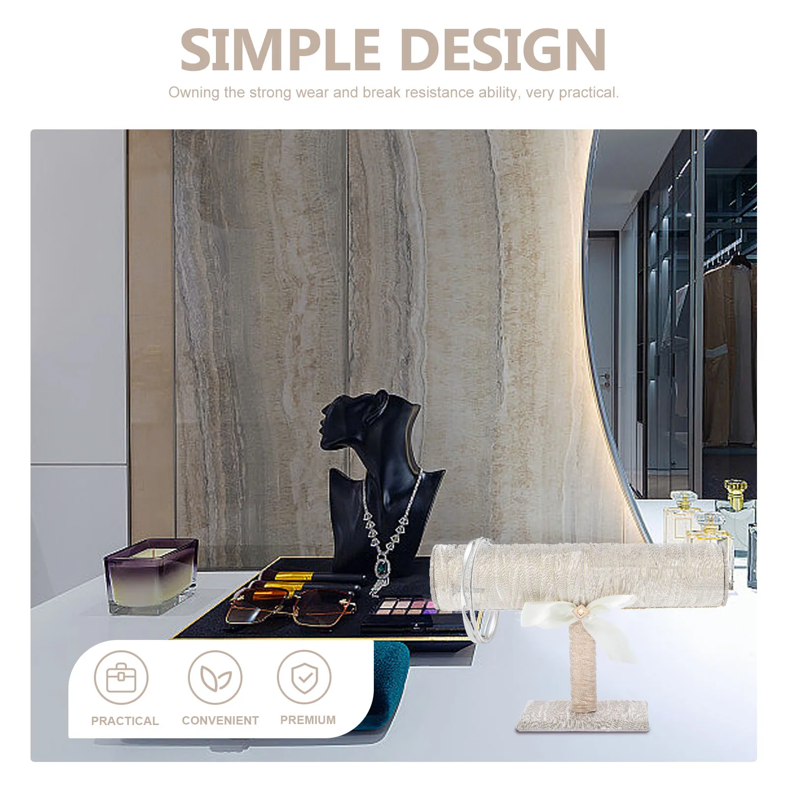 

Rotating Bracelet Display Stand Jewelry Holder Bangle ganizer Desktop Rack Decorative Storage for Watches