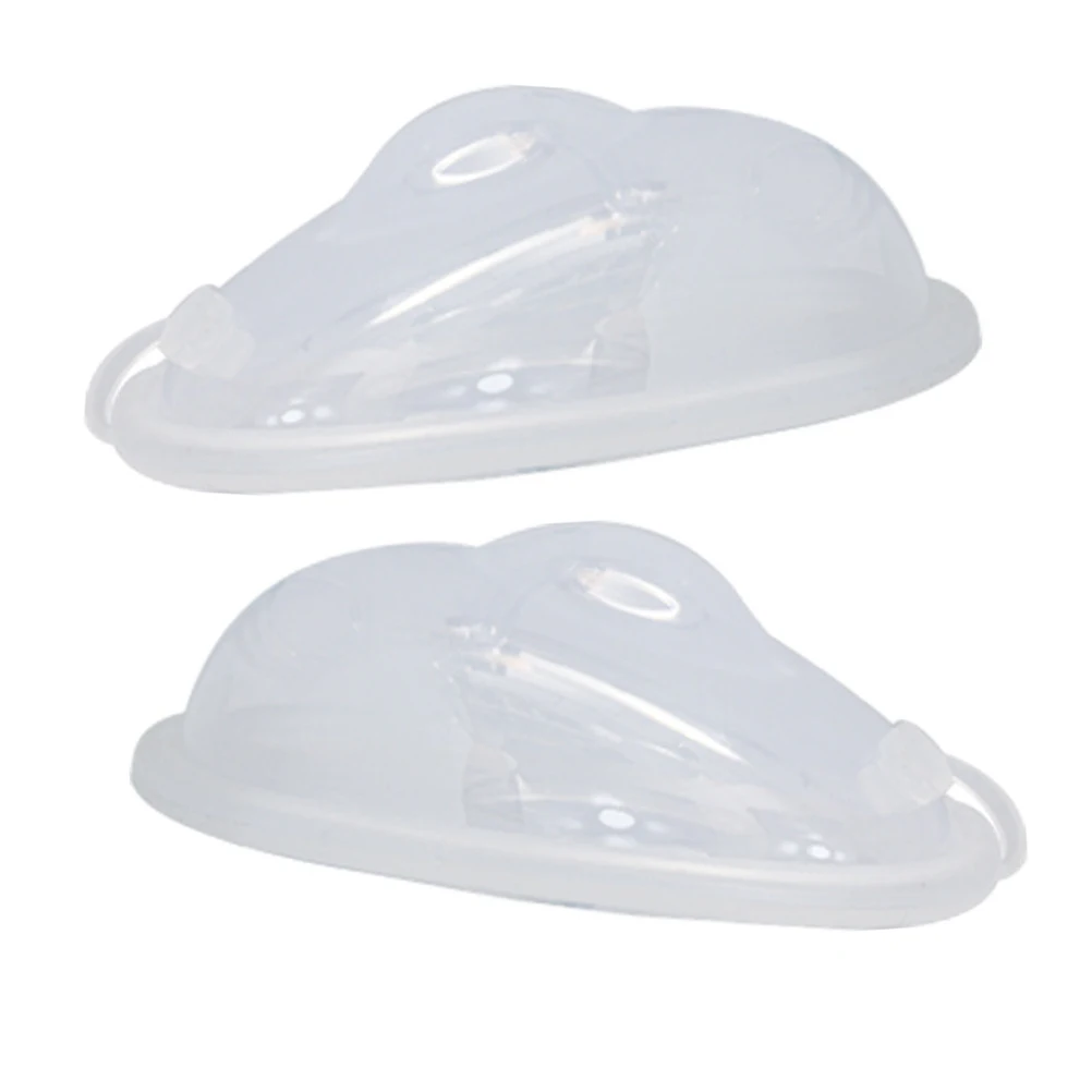 

2pcs 55ml Wearable Breast Collector Silicone Hands- Catcher Leak-Proof Reusable Breastfeeding Pump Parts Storage Shells