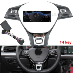 Car Accessori Steering Wheel Button switch volume button audio switch phone button For VW Jetta MK6 Golf 7 Polo Passat hubs