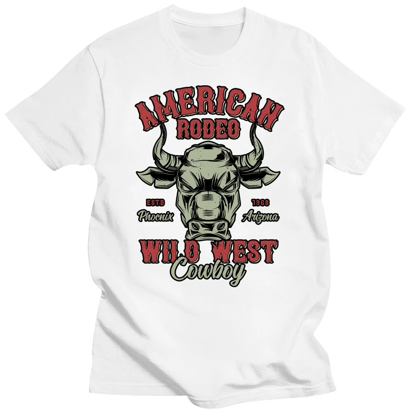 Wild Bull - American Rodeo - Wild West Cowboy | Men's T-Shirt