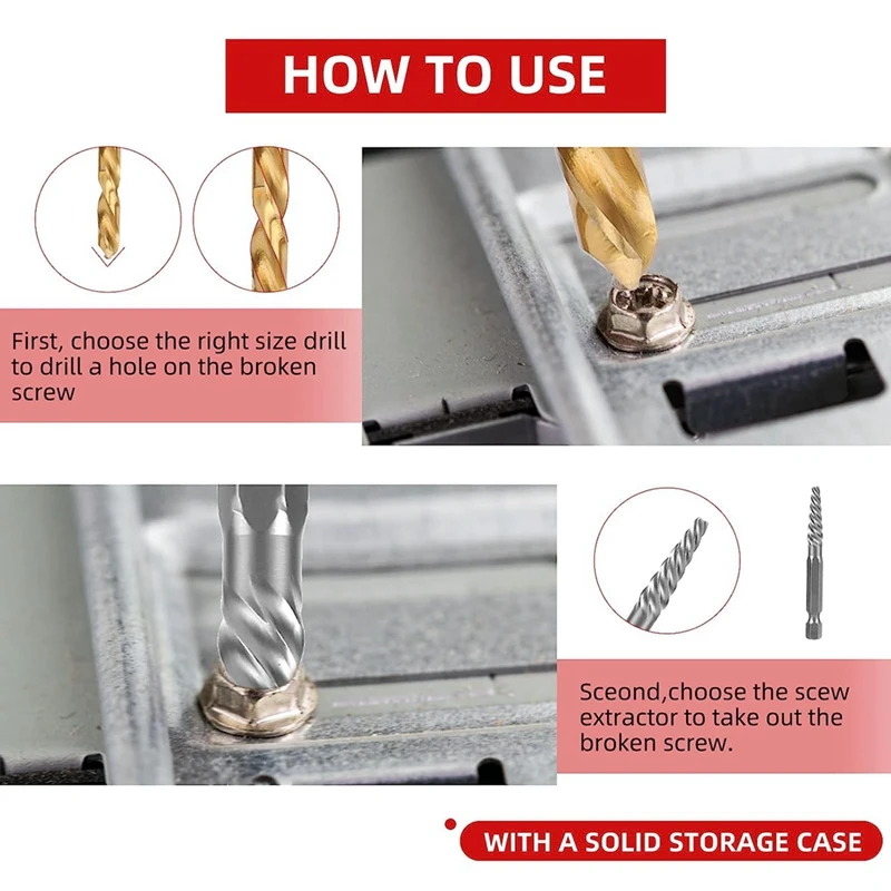 10-Piece-Universal-Drill-Bit-Holder-Left-Hand-Drill-Bit-Set-For-Removing-Broken-Studs,-Bolts