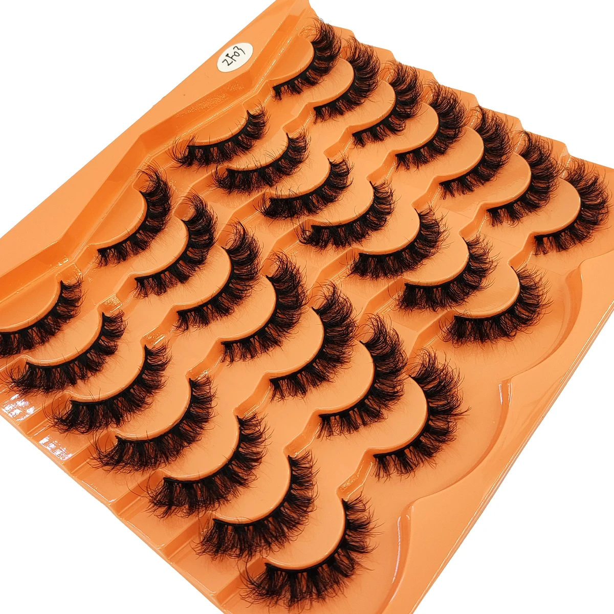 Novos 14 pares de maquiagem de cílios, cílios postiços de vison artificial 3D macios e fofos, cílios naturais