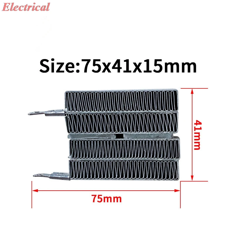 1 pz 12 V 70 W custodia in alluminio a temperatura costante ceramica PTC riscaldatore elettrico ad aria/piastra di riscaldamento AC/DC accessori per il riscaldamento della velocità