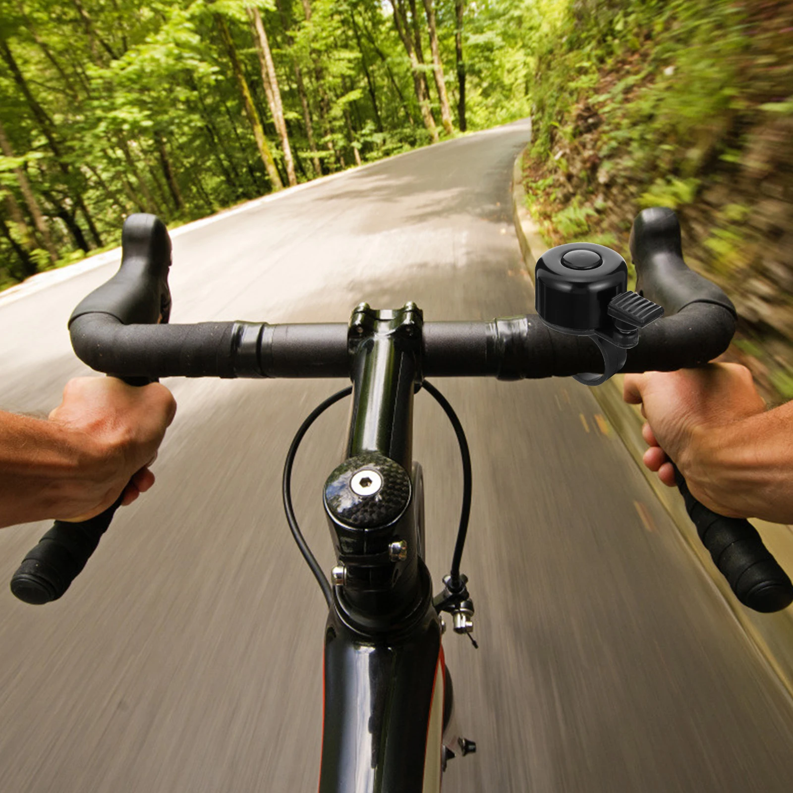 

10Pcs Aluminum Bike Bell for Mountain Road Folding Bike Compact Waterproof Ring Bell with Clear Loud Sound Cycling Safety