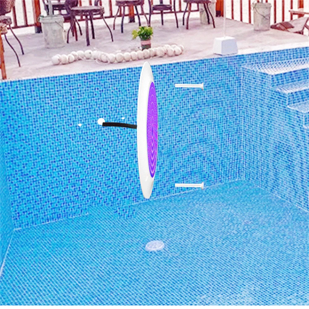 Imagem -04 - Luz de Piscina Subaquática Led Rgb Controle Bluetooth App Lâmpada de Paisagem Exterior e Interior Pond Spotlight dc 12v 30w