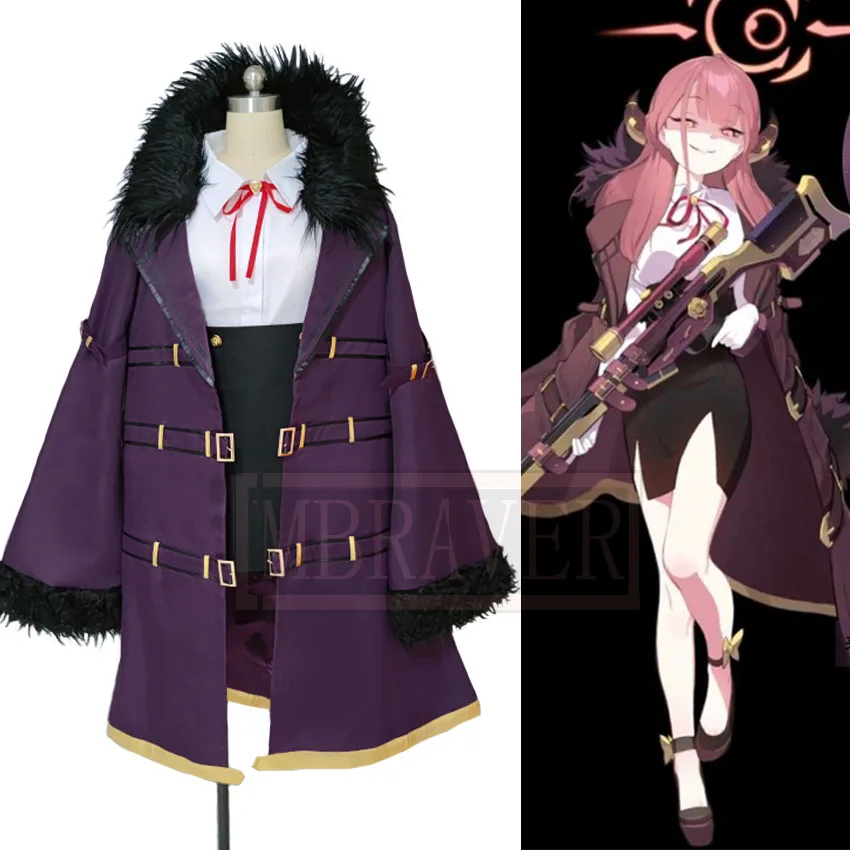 

Game Blue Archive Rikuhatima Aru Uniform Cosplay Costume Halloween Christmas Party Custom Made