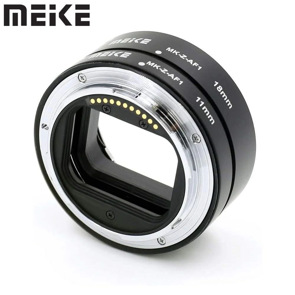 Meike MK-Z-AF1 Metalowy Adapter Pierścieniowy Przedłużający Makro z Automatycznym Ustawianiem Ogniskowej 11mm 18mm do Nikon Z-Mount Z5 Z50 Z50II Z6 Z6II Z7 Z7II ZFC — zdjęcie produktu 7