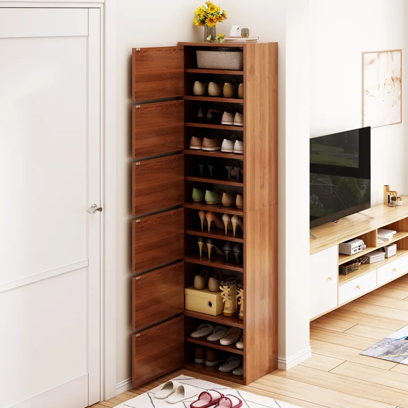 ^Shoe cabinet entrance, elevated home entrance, large capacity dust-proof storage, vertical storage, simple and easy to use