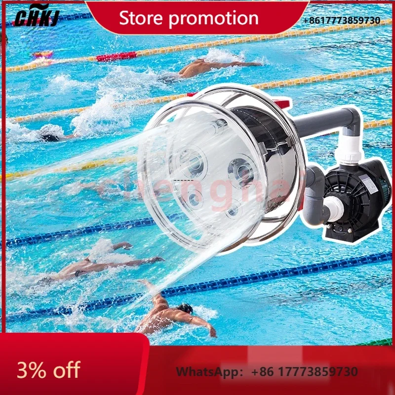 

CHKJ Stainless Steel Counterflow Pool Training Device Pool Accessories Water Jet Swimming Pool Countercurrent Trainer