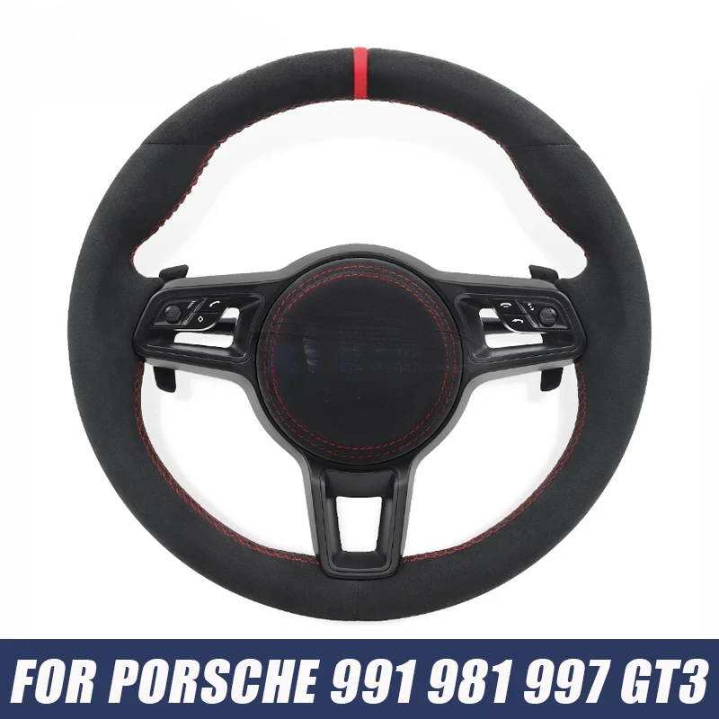 

Замшевая оплетка на руль для Porsche Boxster Panamera Carrera Cayman 991 997 GTS 977 911 981 987 991 970 957, автомобильные аксессуары