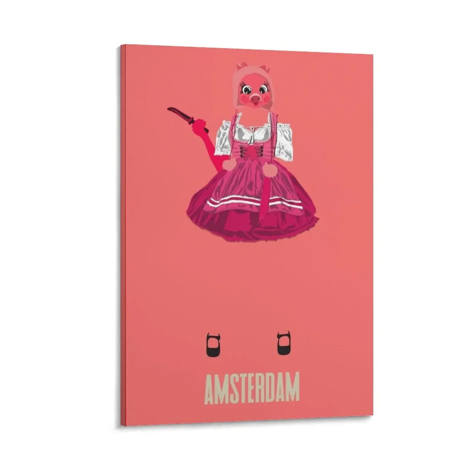 

Dressed to Killing Eve - AMSTERDAM Canvas Painting posters for room aesthetic room bedrooms decor canvas wall decoration