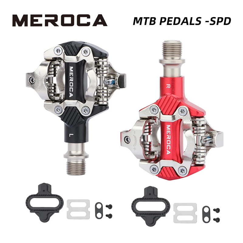 

MEROCA Clipless Pedals SPD-M540 Multifunctional Aluminum Alloy Sealed Bearing For Bike Racing Self-Locking Pedal for MTB