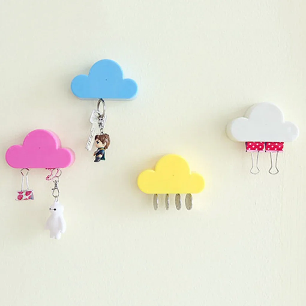 Creative Key Holder Home Storage Holder Hanger Cloud Shape Magnetic Magnet Keychain Holder Wall Decor Gift Magnetic Hooks