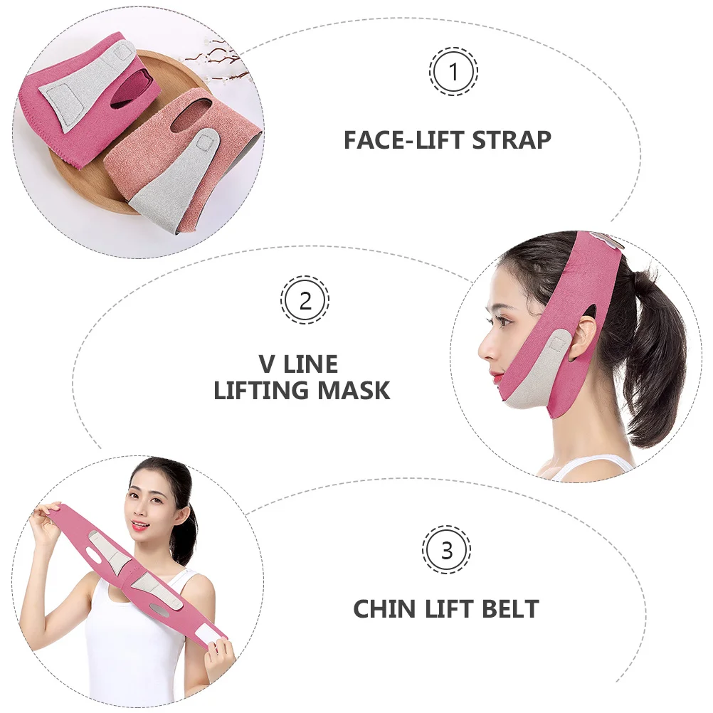 Cintura di sollevamento per maschera riduttore doppio mento Fascia rassodante Elastica per sollevamento mento viso morbido