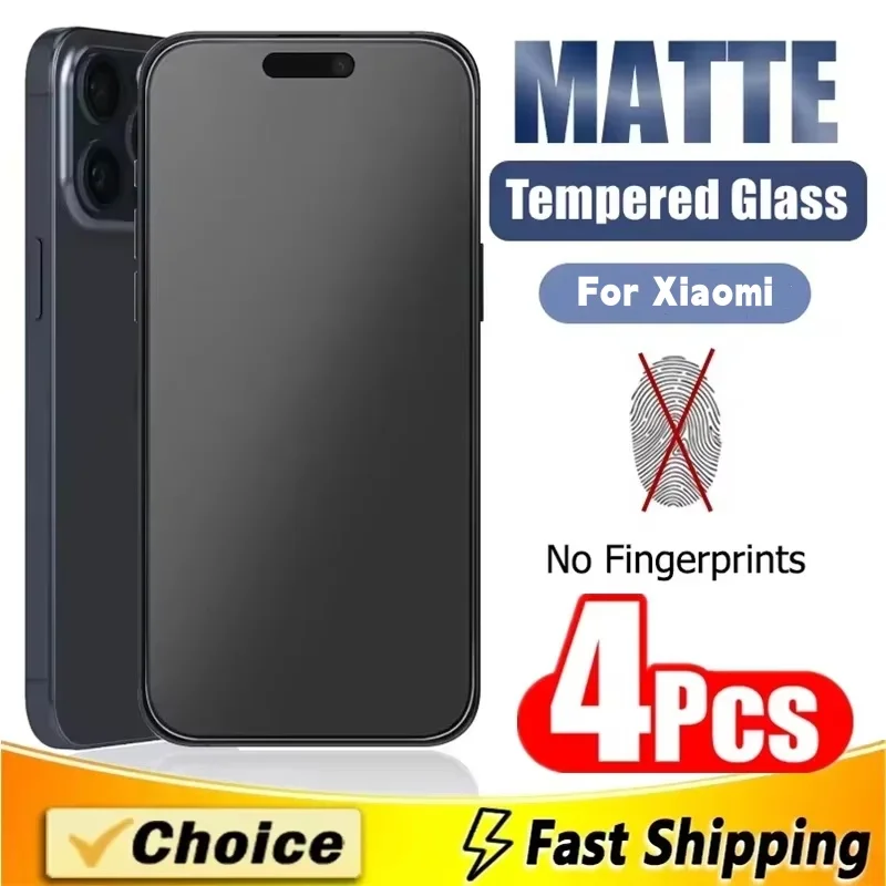 

Matte Screen Protector For Poco X6 X5 F5 M6 Pro Tempered Glass For Redmi Note 13 12 11 10 9 8 Pro 10C 13C 12S 10T 12 11 Lite