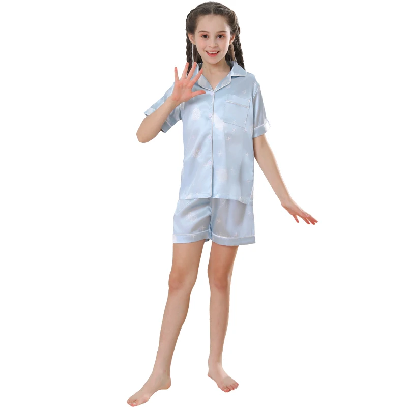 Pajamas for children Set Spring and Autumn Cartoon Pattern Short sleeved Summer Comfortable children\'s sleepwear loungewear