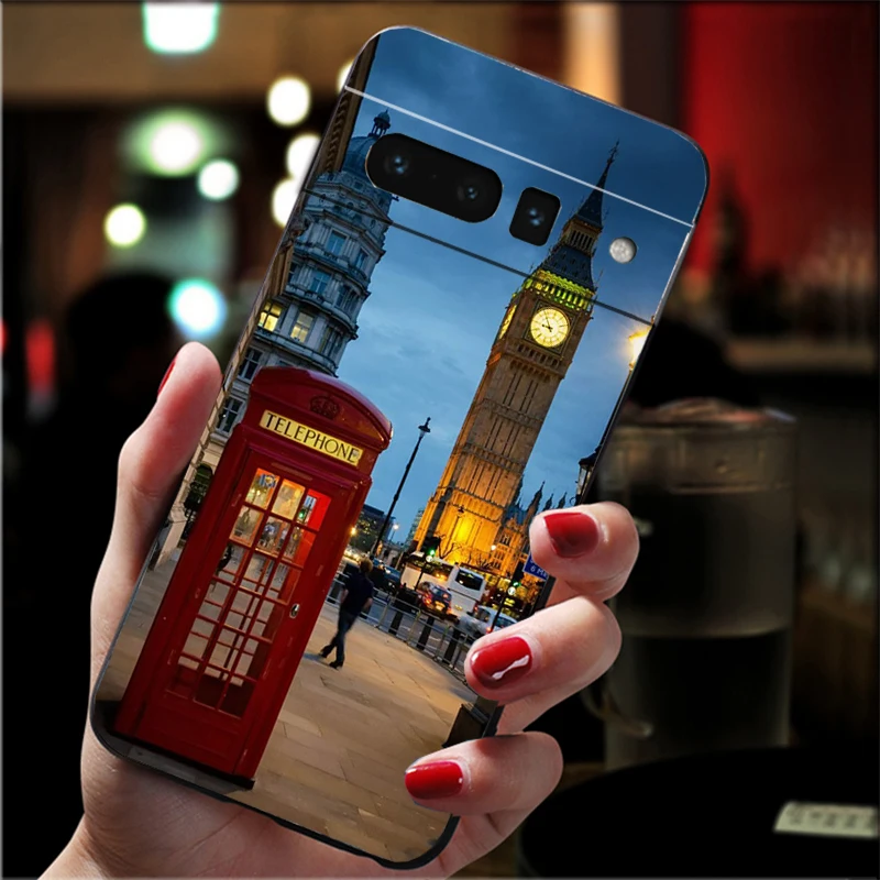

London aesthetics Carcasa Funda Phone Case For Google Pixel 10 9 Pro XL 9A 8 7 6 Pro Pixel 8A 7A 6A Pixel 8 7 6 5 Case