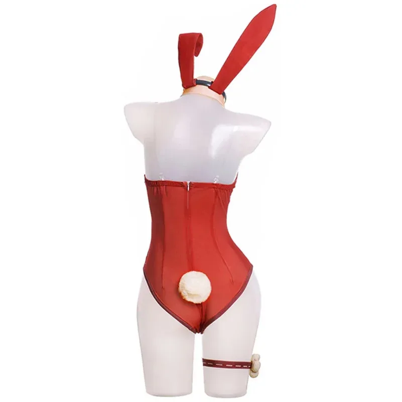 

NewGenshin Impact Klee Cosplay Costume Yae Miko Bunny Girls Jumpsuit Headband Outfits Adult Women Halloween Carnival Party S AX8