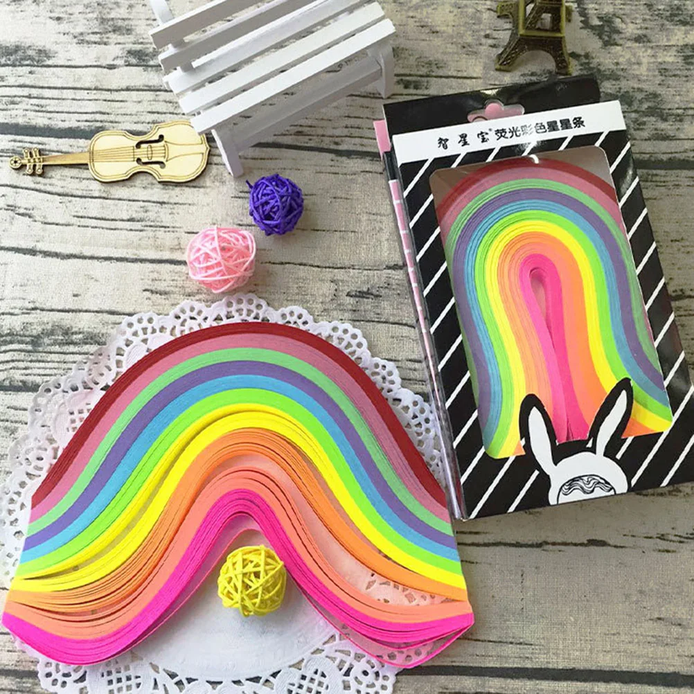 500 قطعة من ورق اوريغامي على شكل نجمة شرائط مزدوجة الجوانب يمكنك صنعها بنفسك شرائط ورق أوريغامي مصنوعة يدويًا على شكل نجمة ملونة قابلة للطي