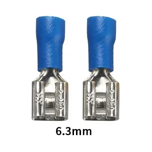 100/50/10 stücke Weibliche Crimp Terminal 2,8mm 4,8mm 6,3mm Isolierte Spaten Draht Stecker Elektrische Verdrahtung kabel Stecker Rot blau gelb