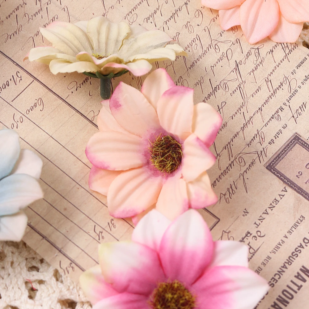 10/20Pcs Artificial Double-Layer Sun Silk Simulation Flowers Living Room Kitchen Decoration Room Wedding Decor DIY Accessories