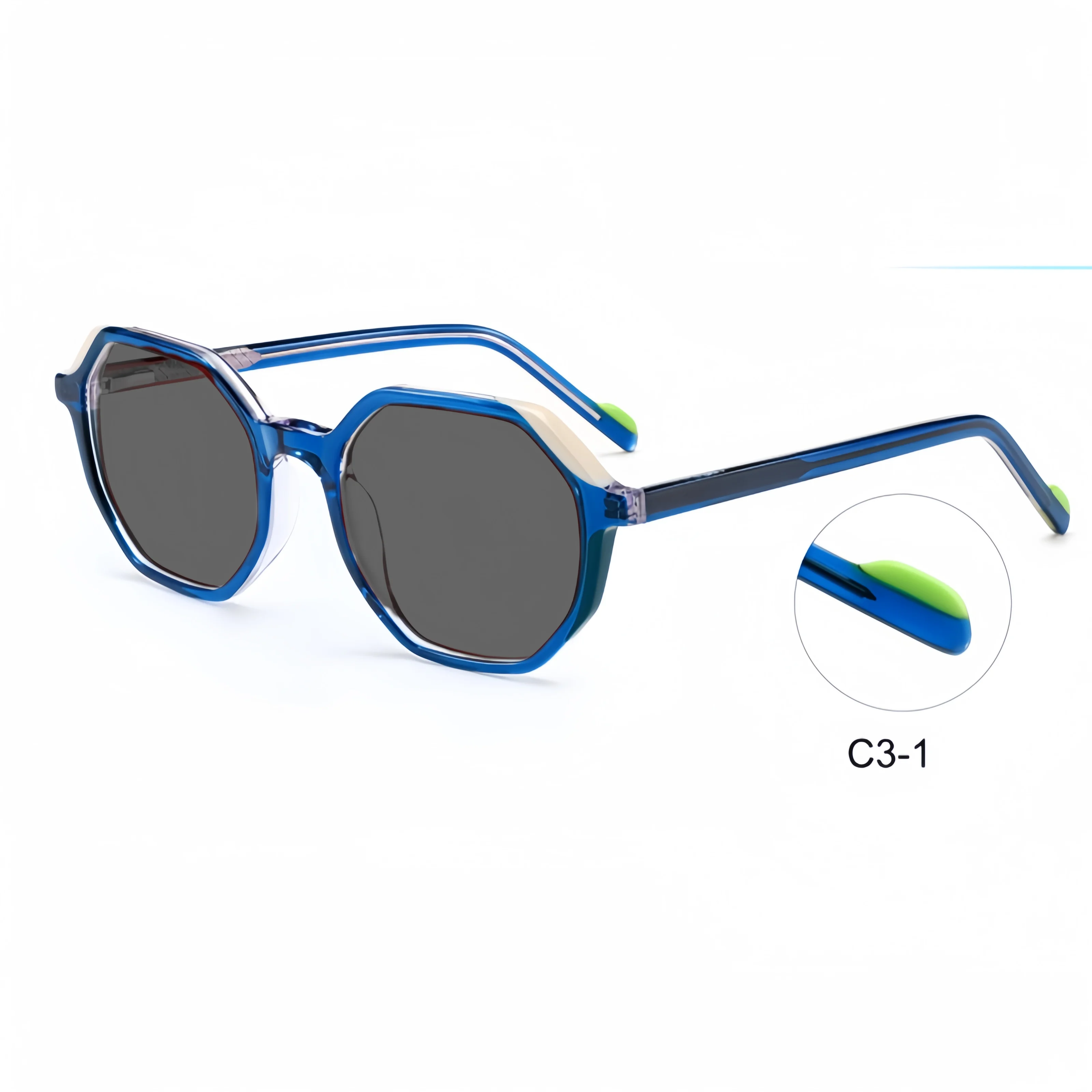 Sunglasses Clear indoor Outdoor Handmade Acetate Men and Ladies Reading Eyeglasses image 3