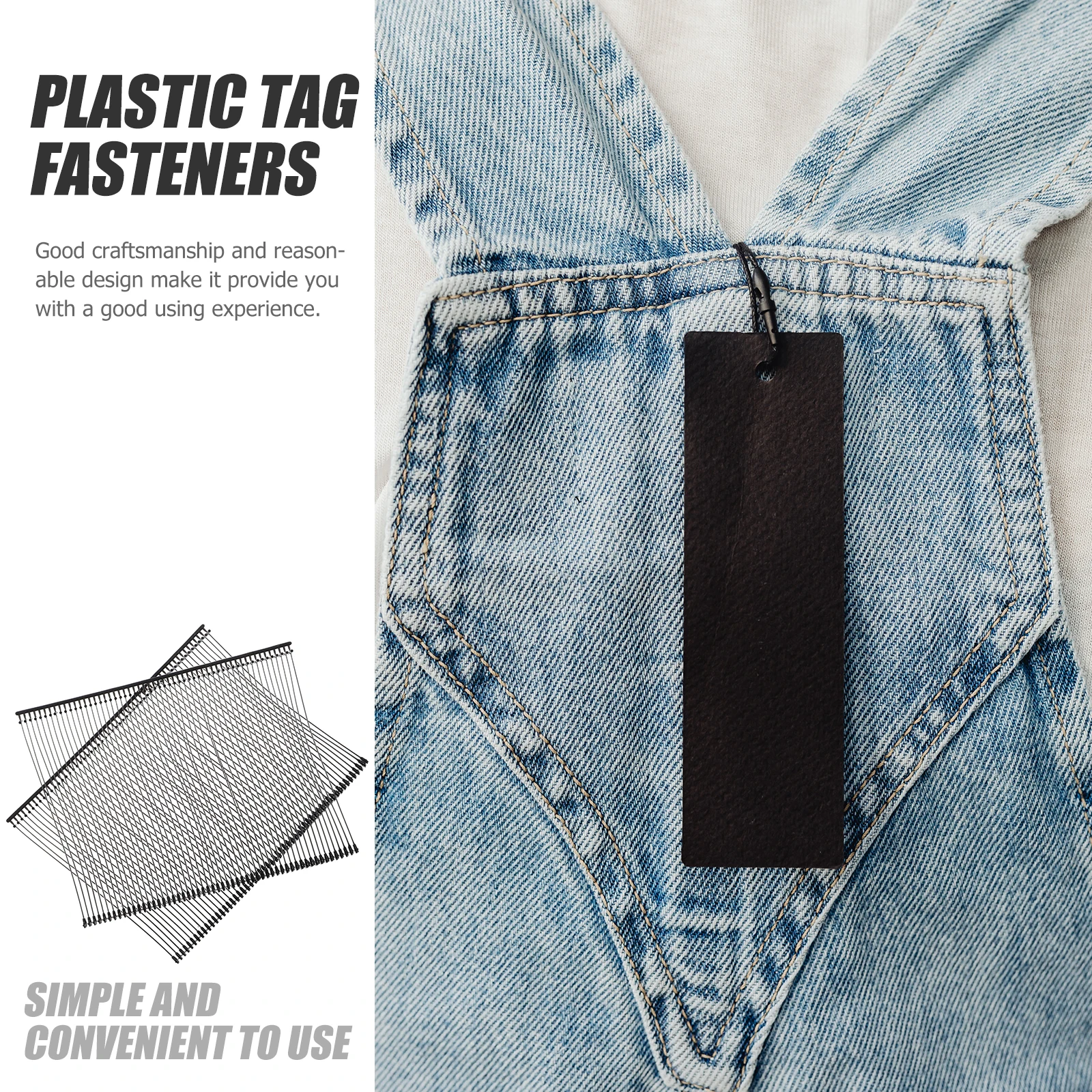 

10000pcs Tagging Fasteners Plastic Garment Clothing Price Label Barbs Inch For Socks Towels Shorts Packaging