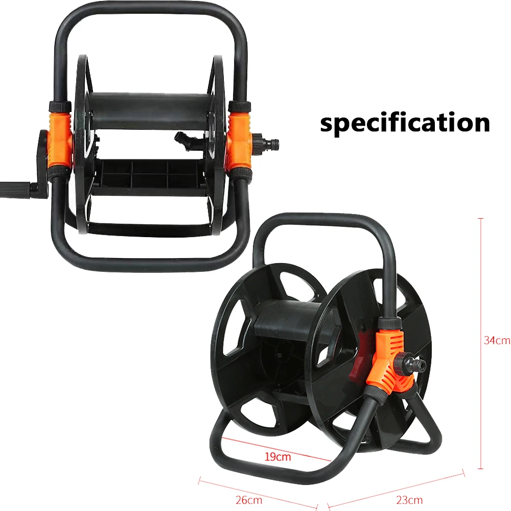 1Pcs DIY Garden Hose Reel Portable Water Pipe Storage Rack Professional Water Hose Holder Pipe Coiler Supplies Tool