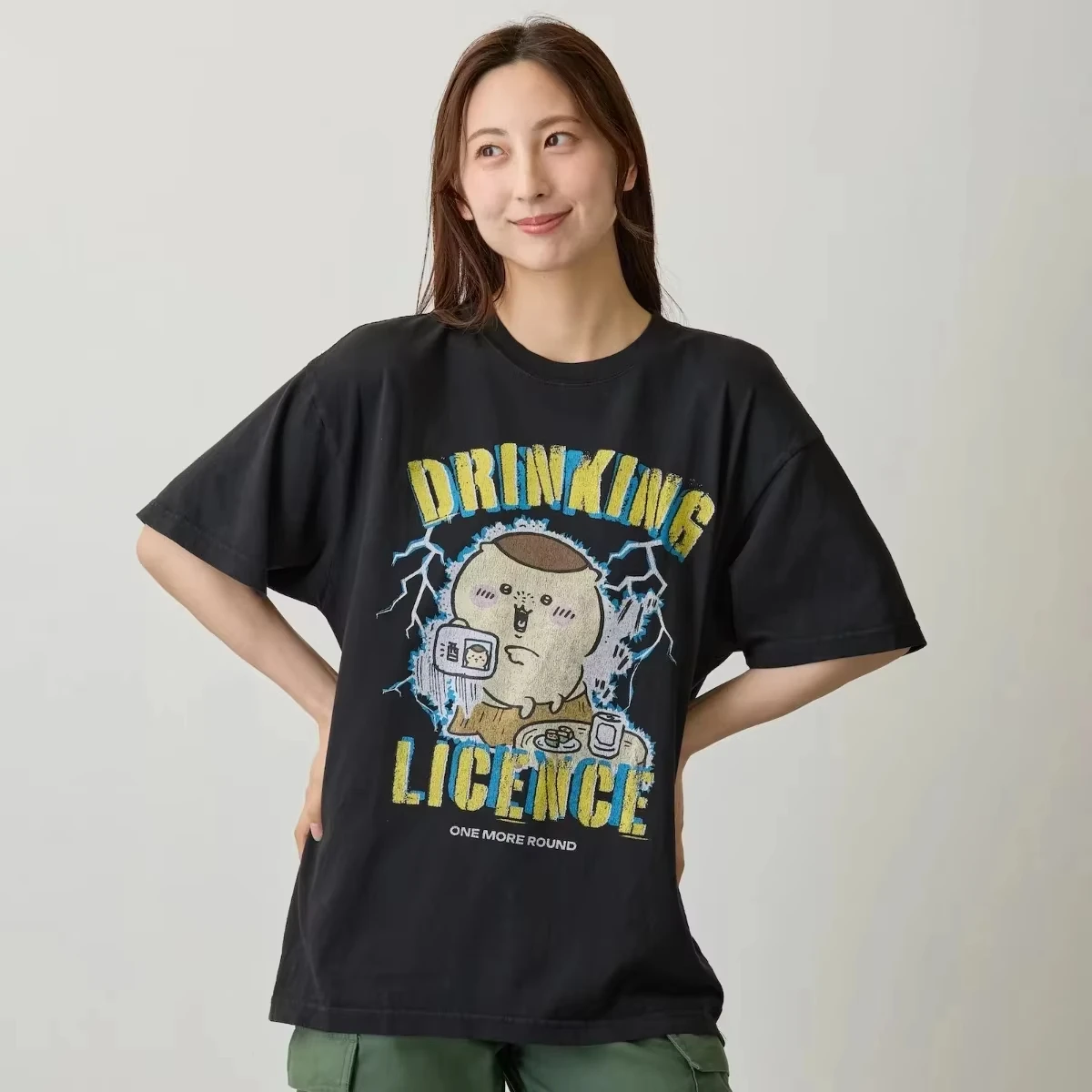 2026 Chiikawa DRINKING LICENSE Summer Men and Women 3D Print Tees Comfortable, Breathable, High Quality Ins Y2k Quick-dryTop