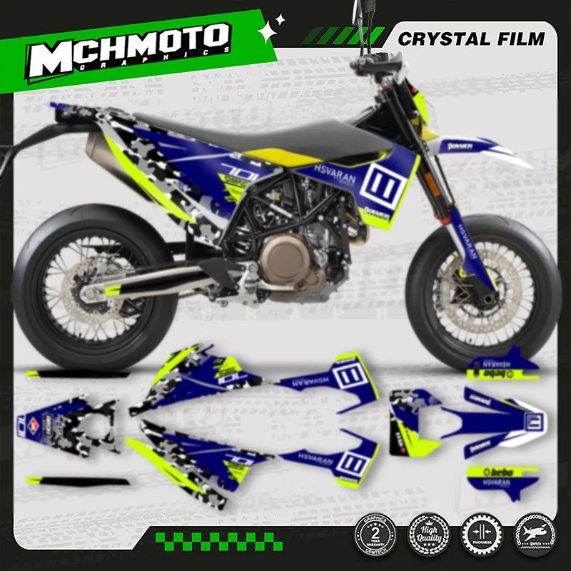 

MCHMFG for Husqvarna Decal 15-20 701 SUPERMOTO ENDURO 2015-2017 2018 2019 2020 Custom Team Graphics Decals Stickers Kit 005