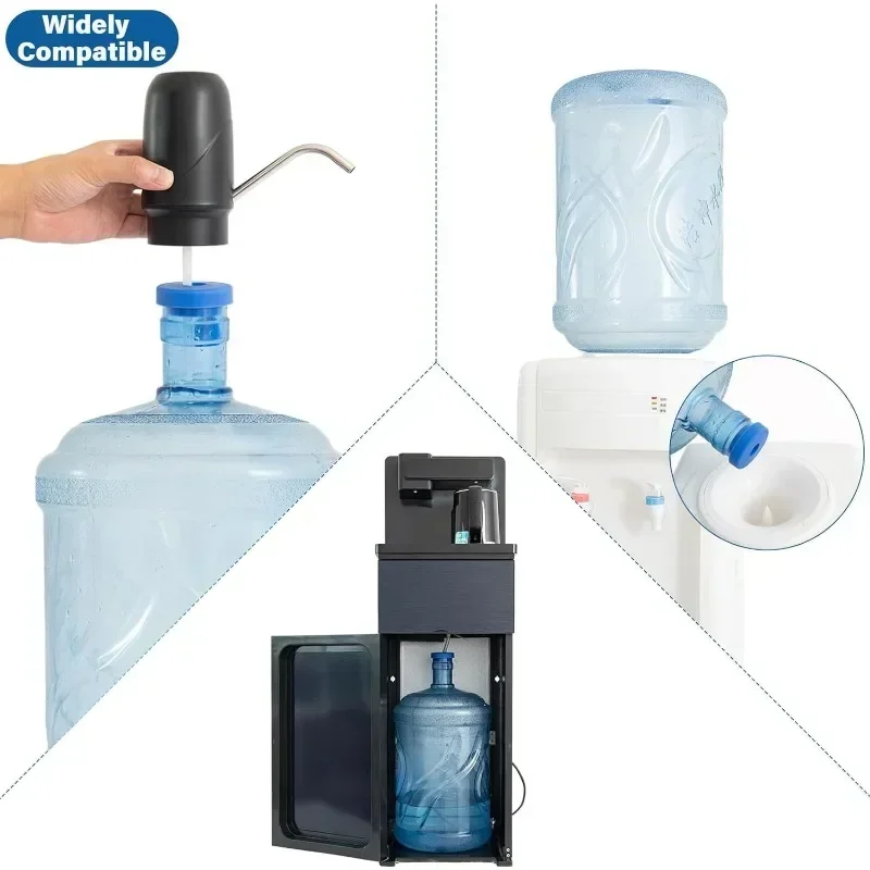 Tapón de botella reutilizable para jarra de agua de 5 galones, tapa de silicona antiderrames, antisalpicaduras, con enchufe interno