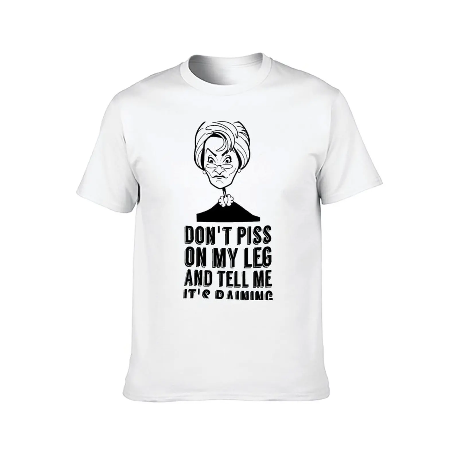 القاضي جودي إقتباس لا تبول على ساقي وأخبرني أن يطر تي شيرت تي شيرت للرجل سليم تي شيرت مجسم #2