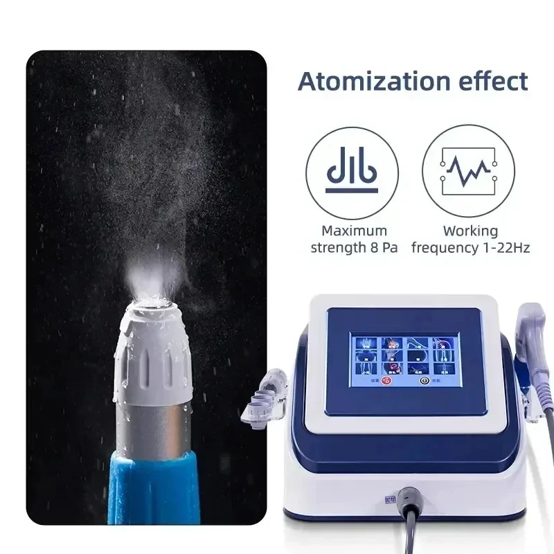 2025 8 Bar Pneumatic Muscle Shock Wave Therapy Machine for Men ED Relaxation Back Pain Relief Physiotherapy Treatment Device