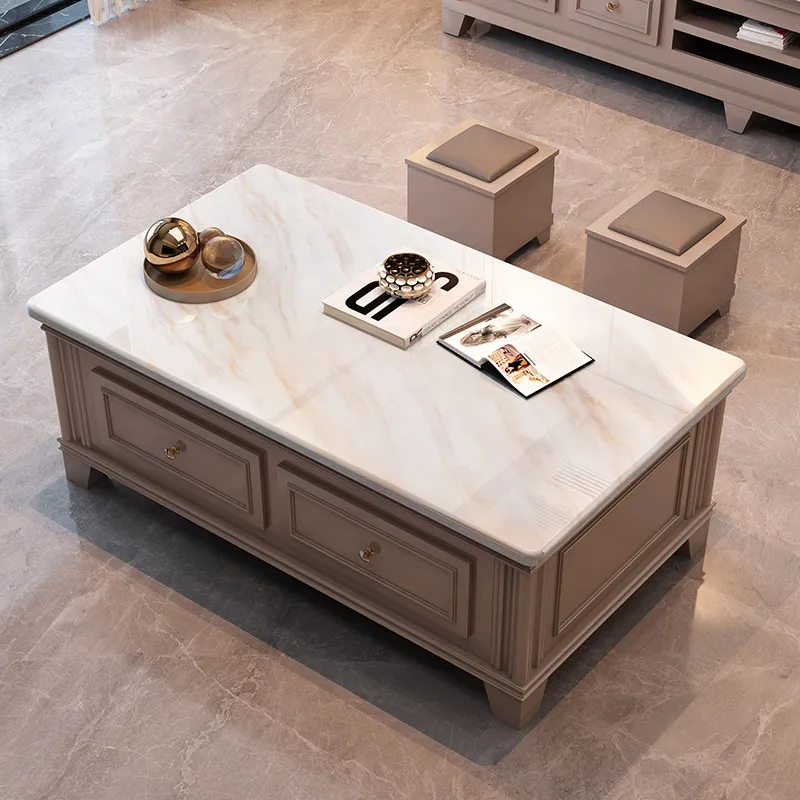 Storage Designer Coffee Table Living Room Luxury Modern Organizer Drawers Moving Side Table Dinner Couchtisch Home Furniture