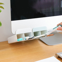 3 pcs Plastic Stationery Storage Box Organizer Pen Pencil Holder Portable Desk Container For Home Office Use